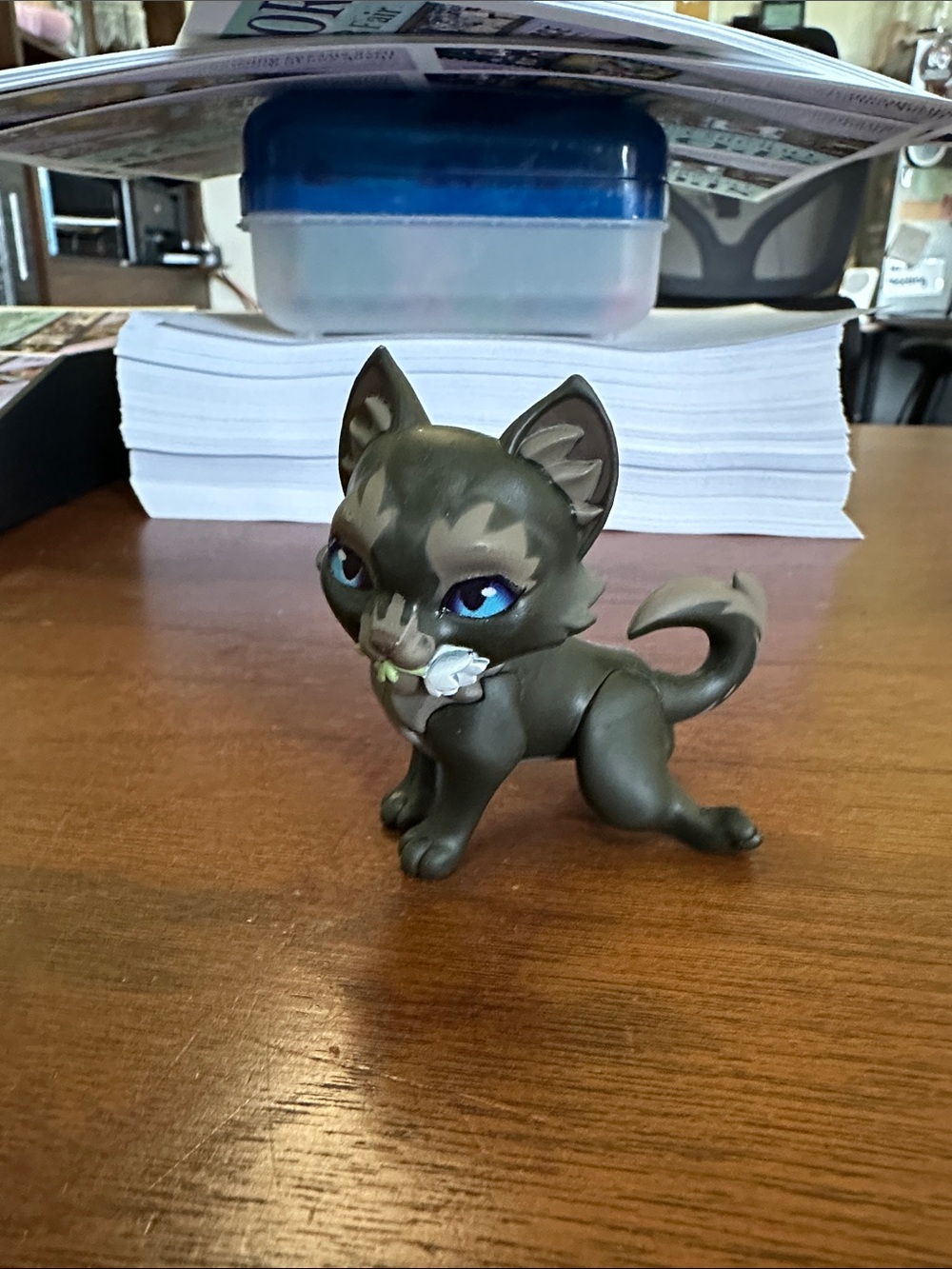 Warrior Cats Cinderpelt Cat Figurine Toy  - Decorative Pet Play Figurine - Picture 2 of 4